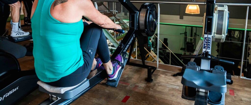 Roeien bij sportschool Purmerend